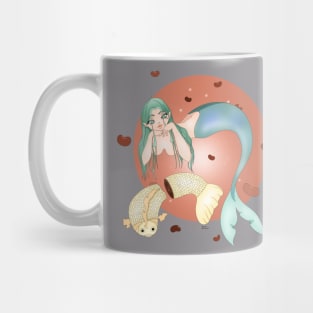 Cute mermaid with a taiyaki Mug
